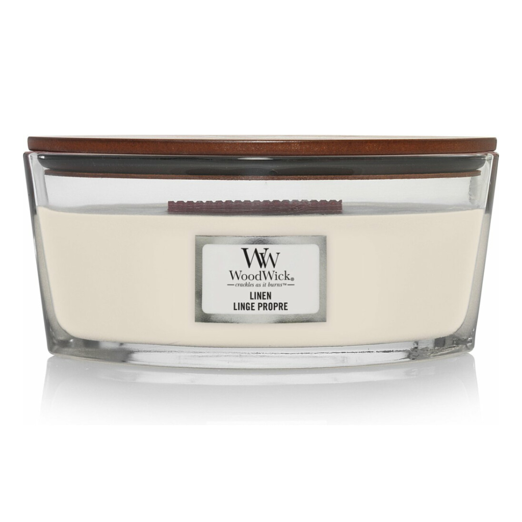 WoodWick Linen Ellipse Candle