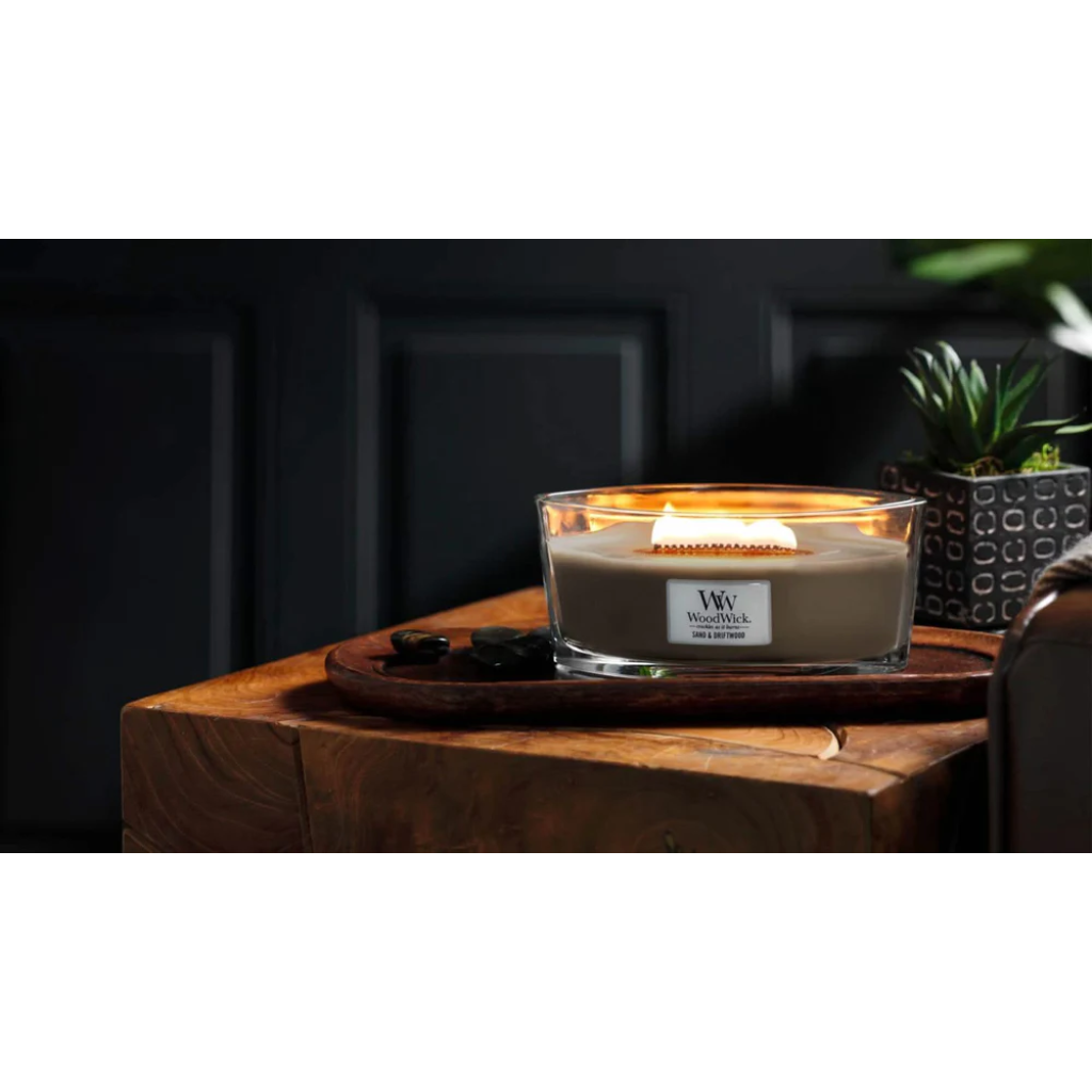 WoodWick Sand & Driftwood Ellipse Candle