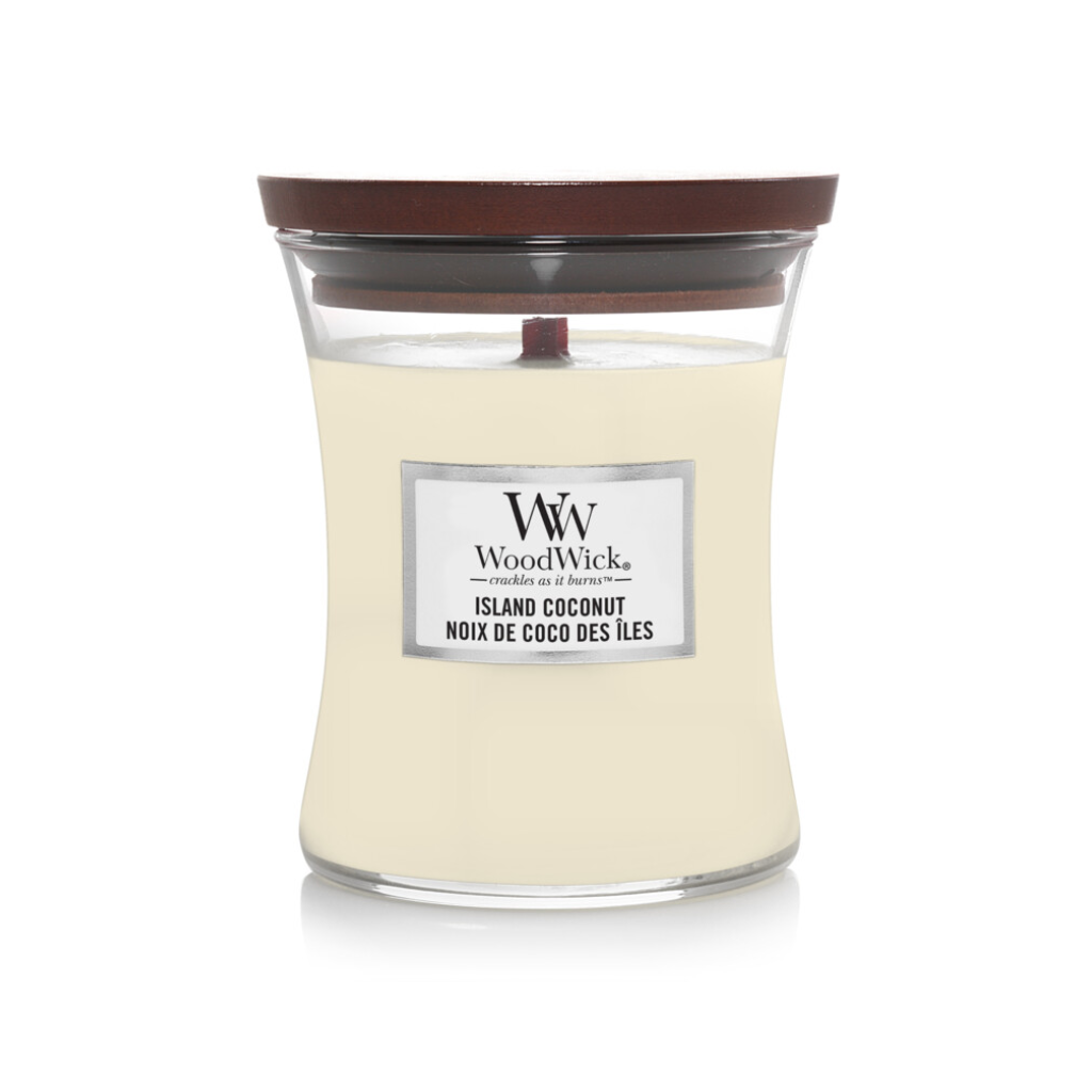 WoodWick Island Coconut Medium Candle