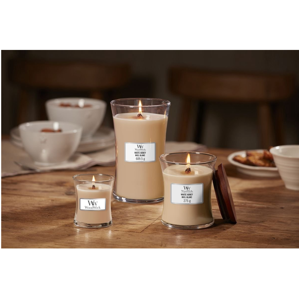 WoodWick White Honey Large Candle