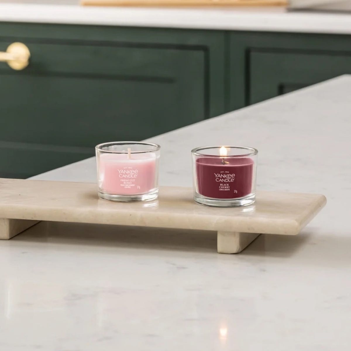 Yankee Candle Geurkaars Mini Votive Black Cherry Rood 5.4 x 5.4 x 4.2 cm