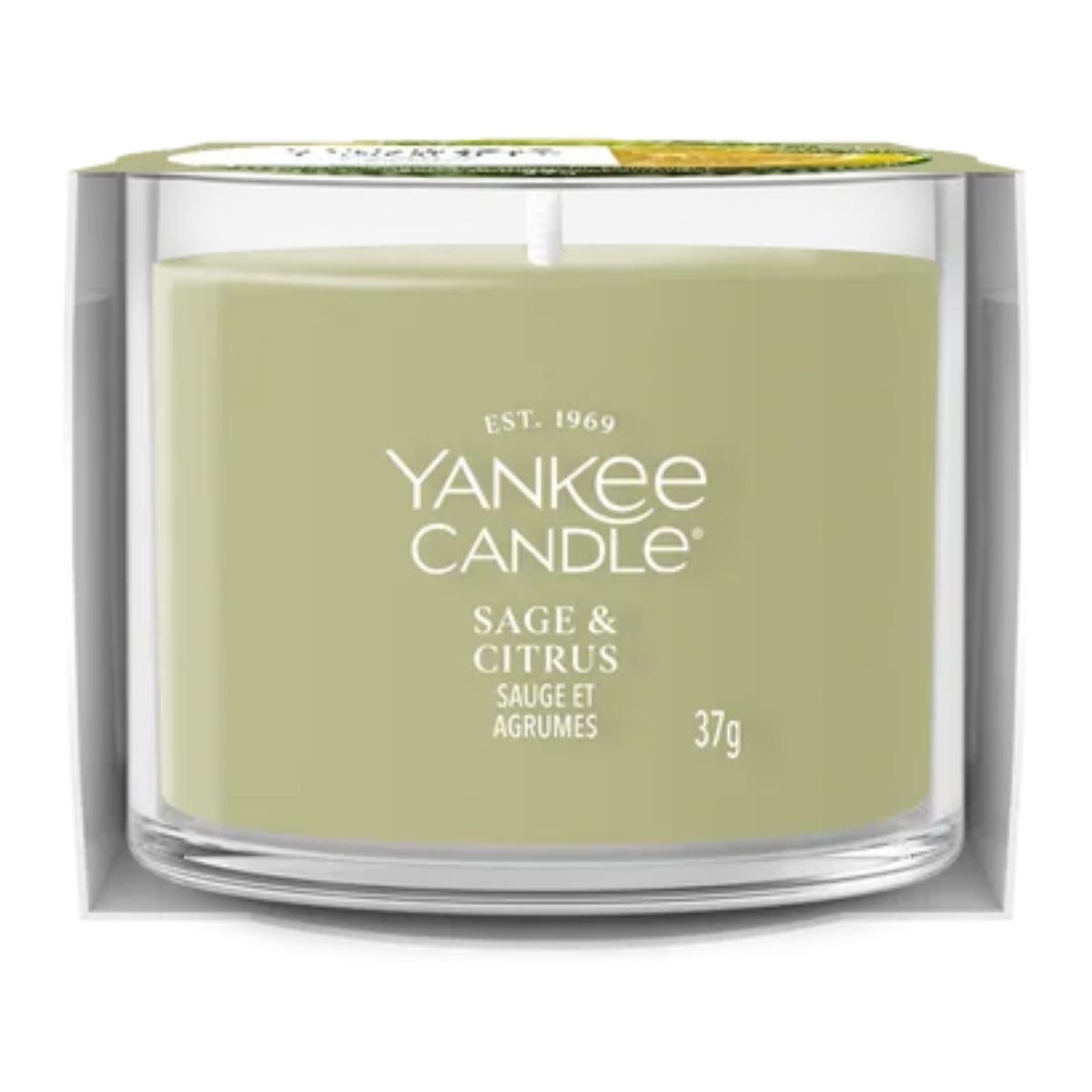 Yankee Candle Geurkaars Mini Votive Sage & Citrus Groen 5.4 x 5.4 x 4.2 cm