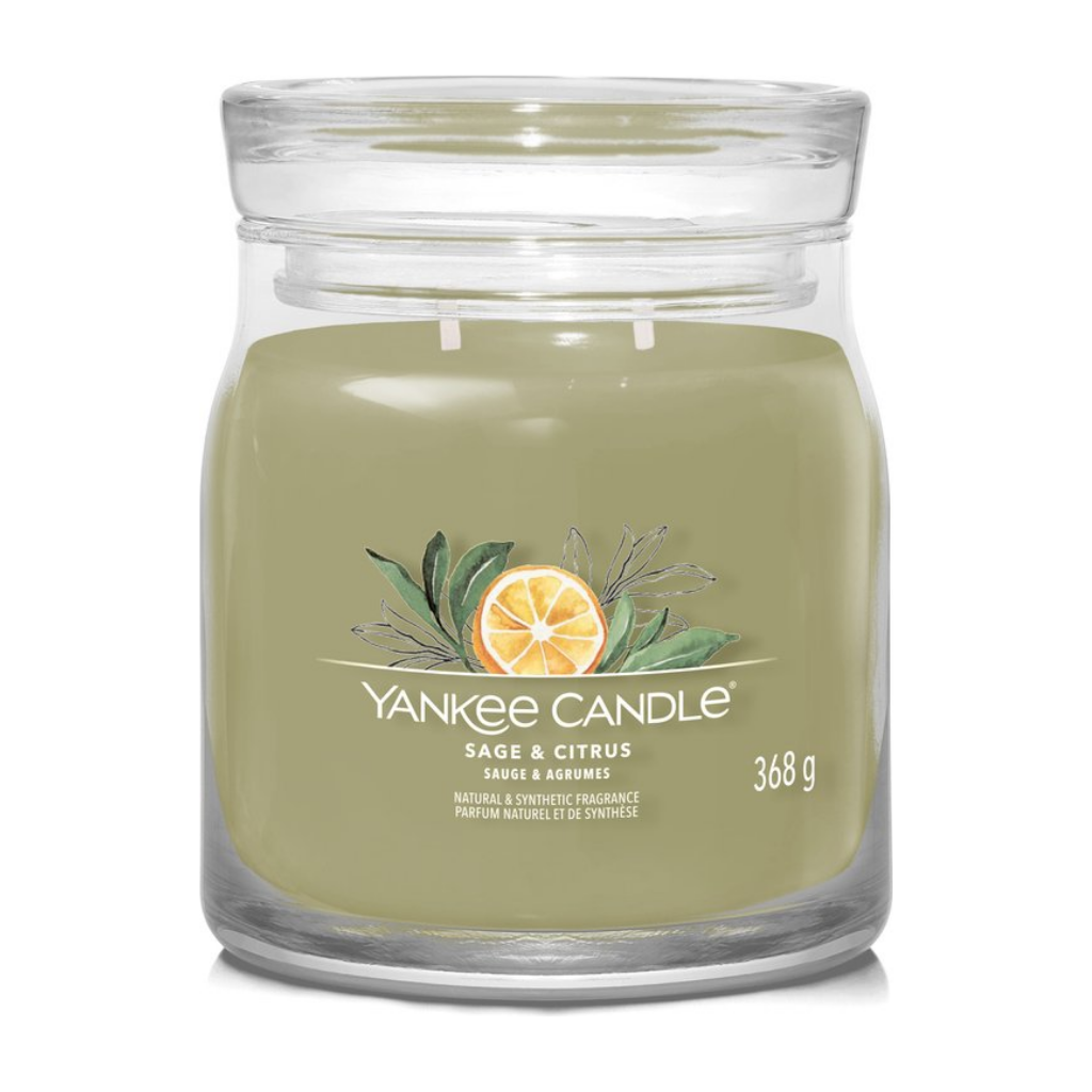Yankee Candle Geurkaars Sage & Citrus Signature Medium