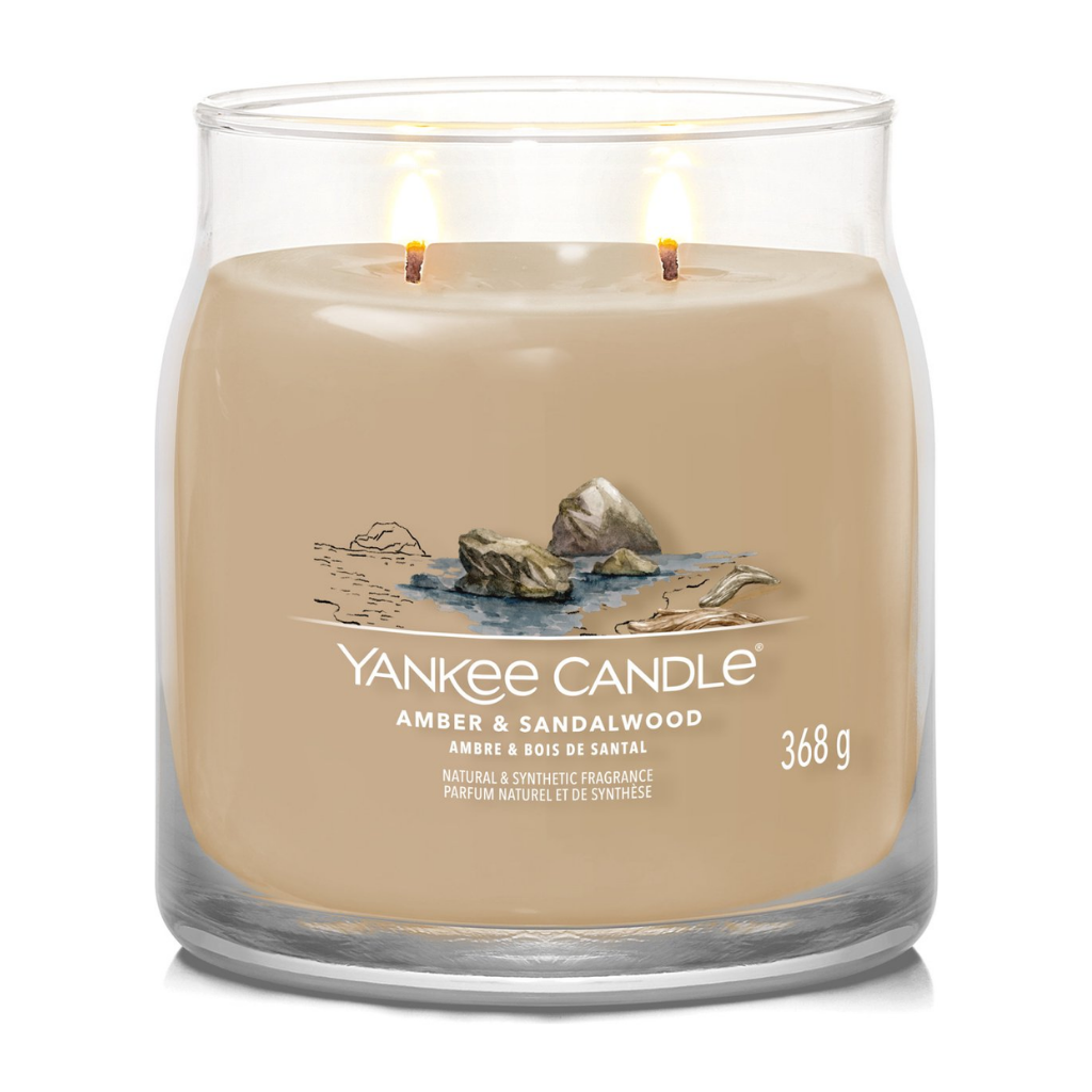 Yankee Candle Geurkaars Amber & Sandalwood Signature Medium