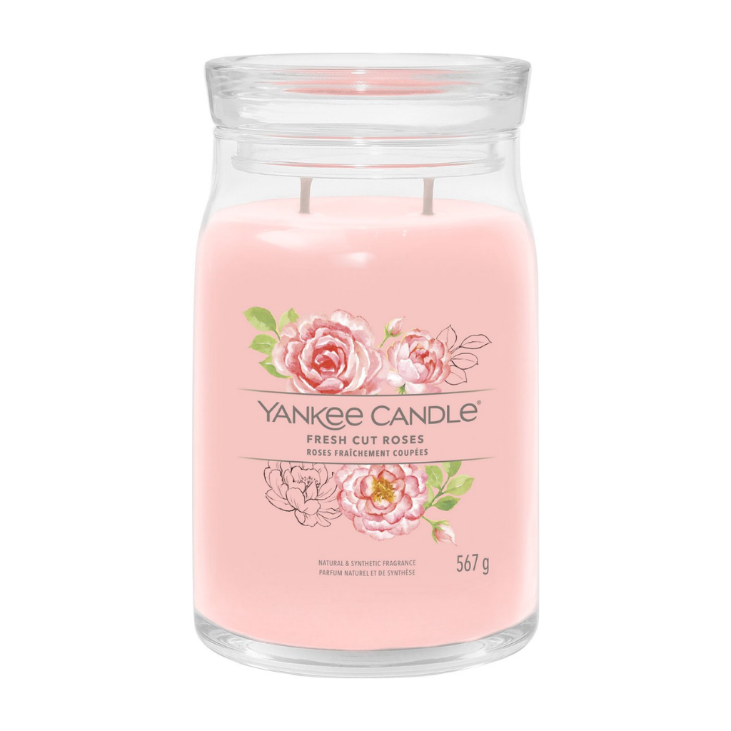 Yankee Candle Geurkaars Fresh Cut Roses Signature Large