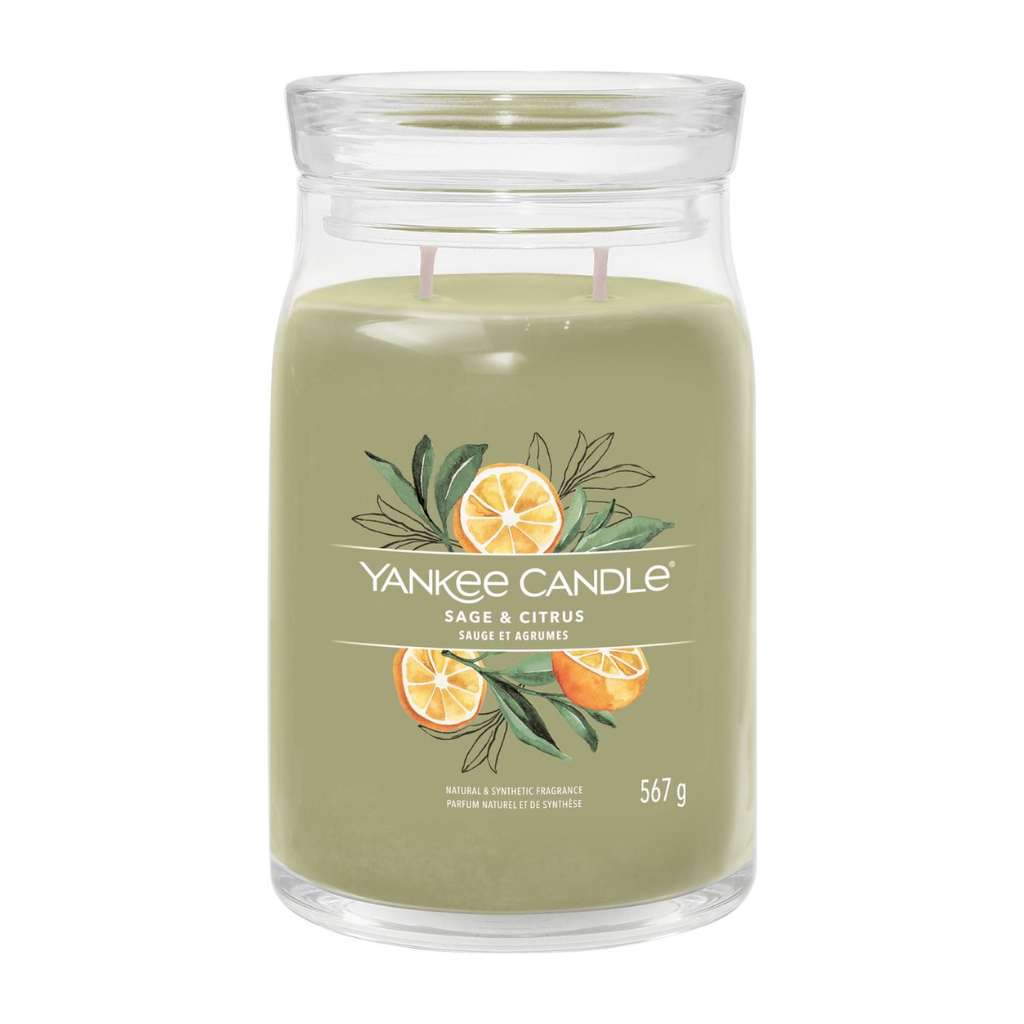 Yankee Candle Geurkaars Sage & Citrus Signature Large