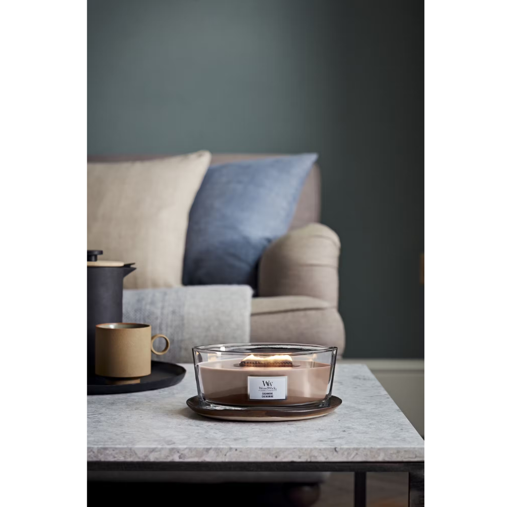 WoodWick Cashmere Ellipse Candle