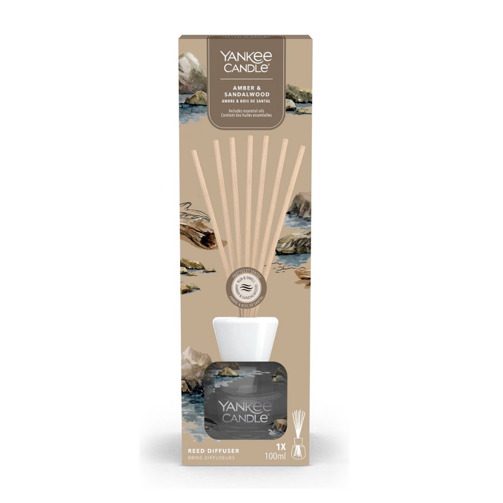 Yankee Candle Geurstokjes Amber & Sandalwood Signature