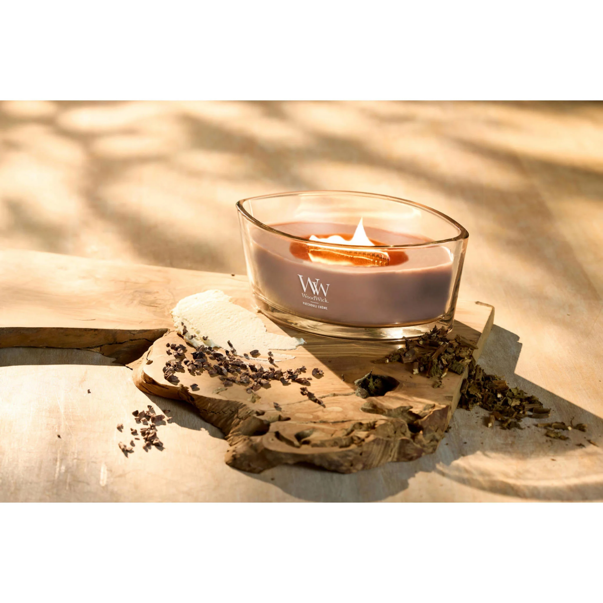 Woodwick Geurkaars Patchouli Créme Ellipse