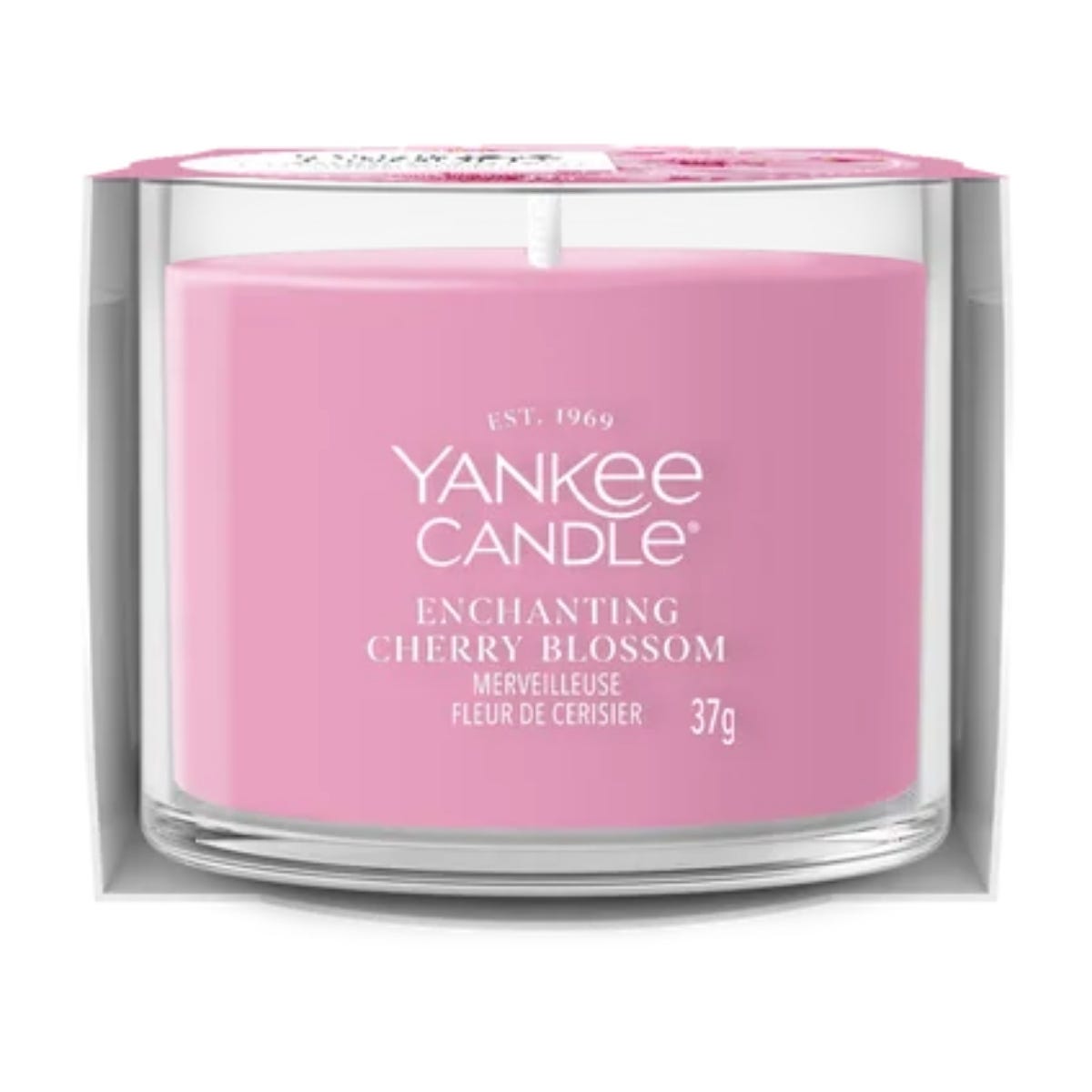 Yankee Candle Geurkaars Mini Votive Enchanting Cherry Blossoms Roze 5.4 x 5.4 x 4.2 cm