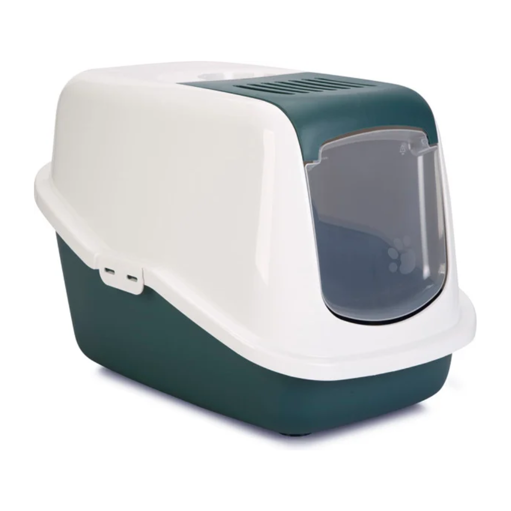Savic Kattenbak Nestor groen wit 56 x 39 x 39 cm