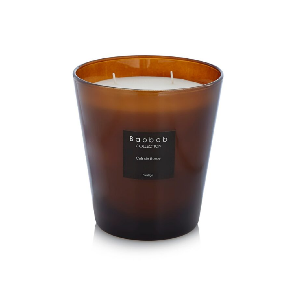 Baobab Geurkaars Les Prestigieuses Cuir de Russie Max 16