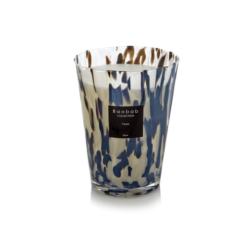 Baobab Geurkaars Pearls Black Max 24