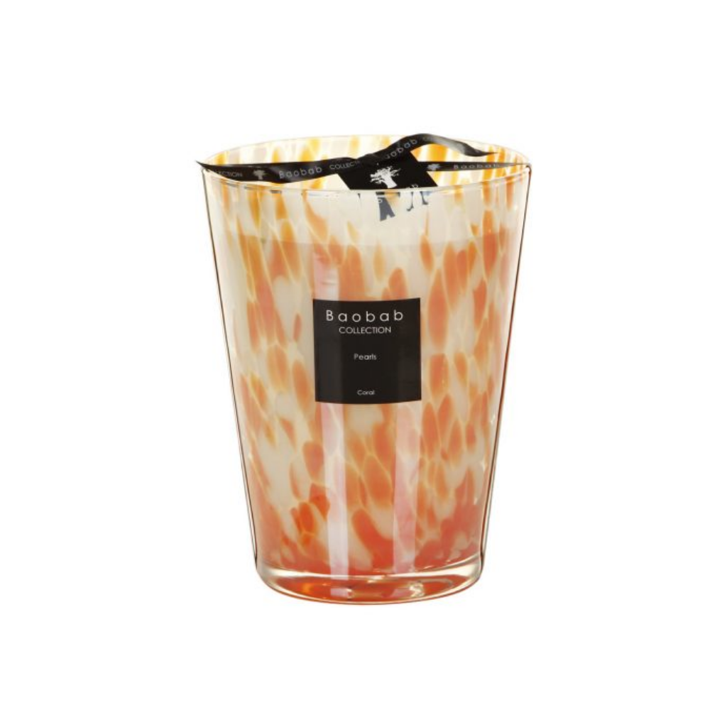 Baobab Geurkaars Pearls Coral Max 24
