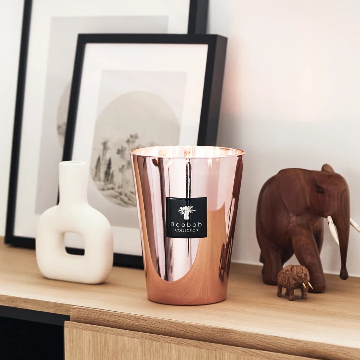 Baobab Geurkaars Les Exclusives Roseum Max 24