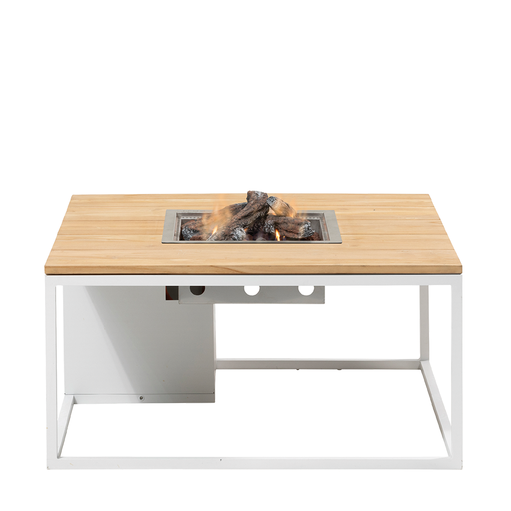 Cosiloft 100 white frame - teak top