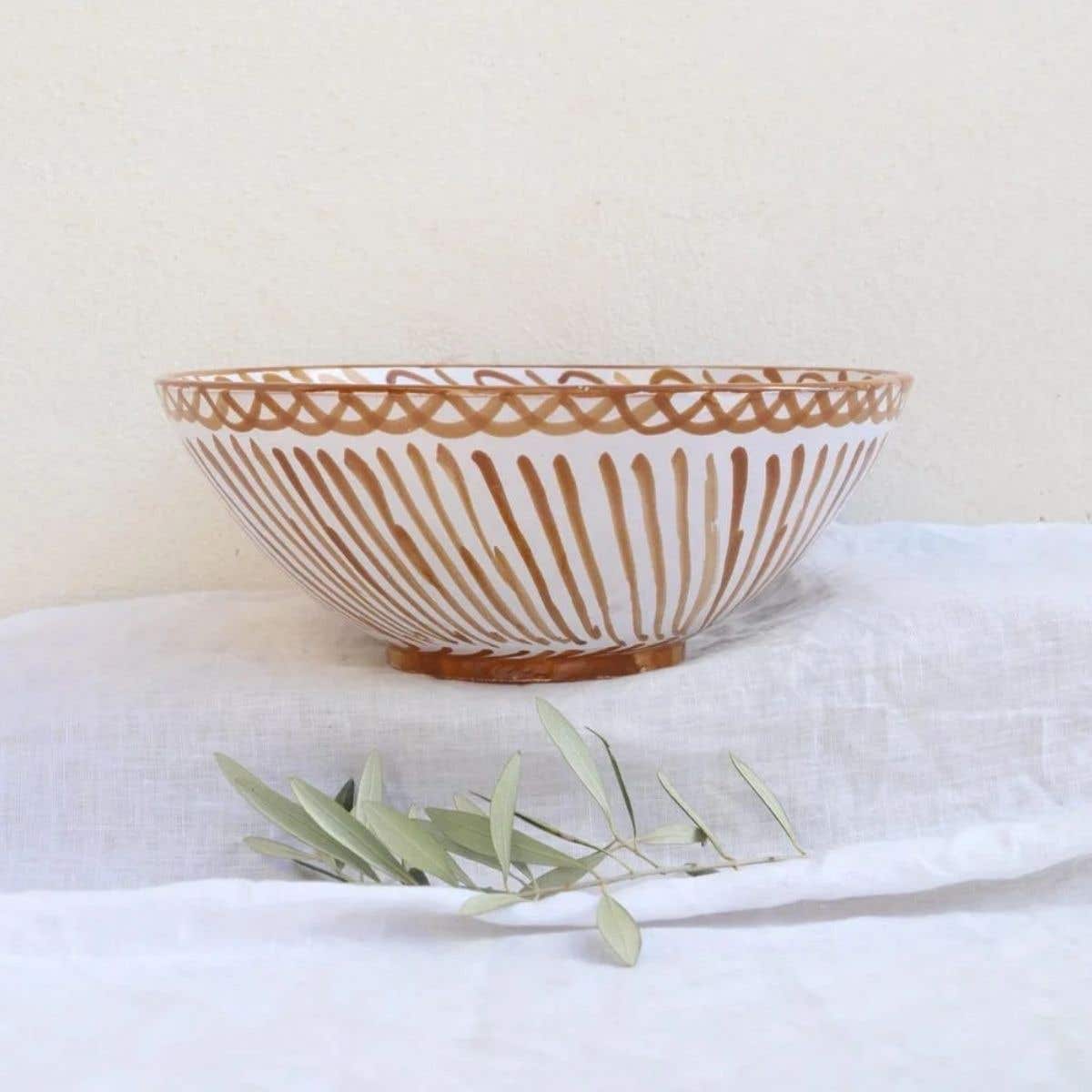 Lenta Living Schaal Groot Carame Pomegranate 30 cm