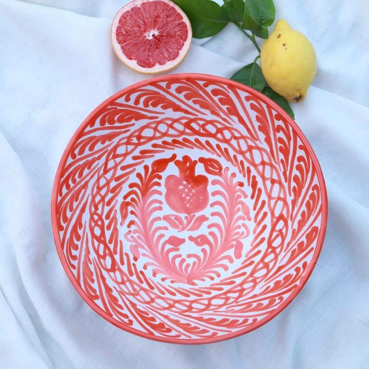 Lenta Living Schaal Groot Oranje Pomegranate 30 cm