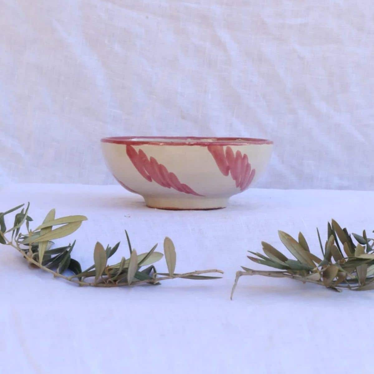 Lenta Living Ontbijtkom Repintado Roza 14 x 5.5 cm