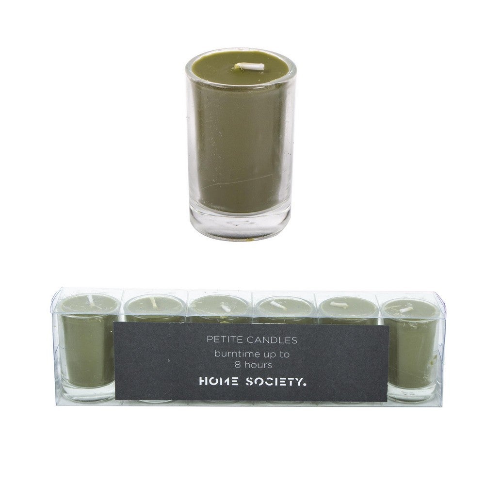 Home Society Minikaarsjes Votive groen 6 stuks