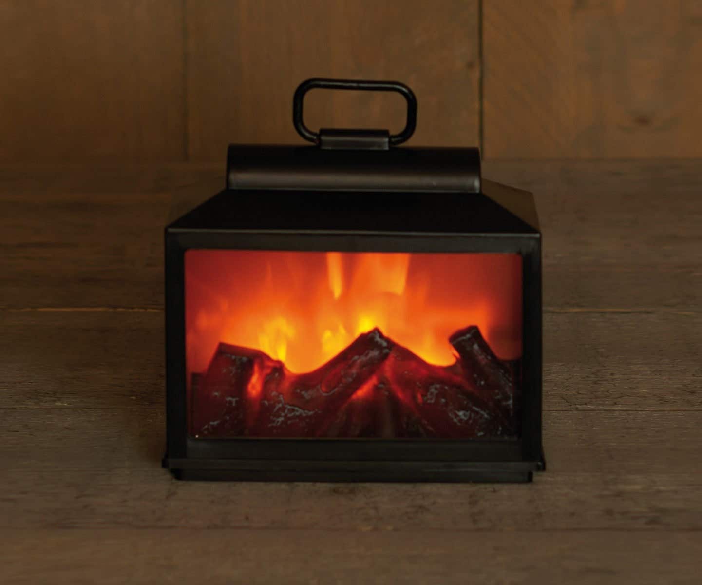 Haard Zwart LED met timer 18 x 9 x 16 cm