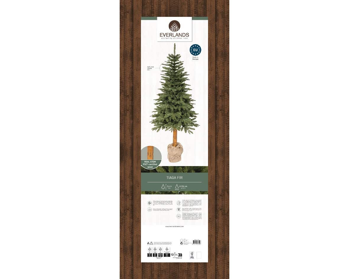 Everlands Kunstkerstboom Groen Tiaga 240 cm