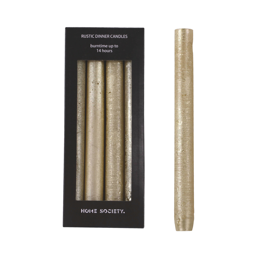 Home Society Dinerkaars L Goud 24.5 cm 4 stuks