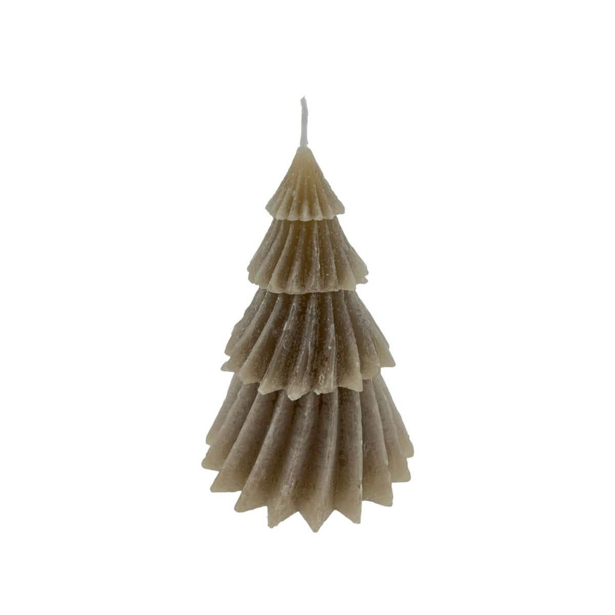 Home Society Kerstboomkaars Windy S Taupe 11 cm