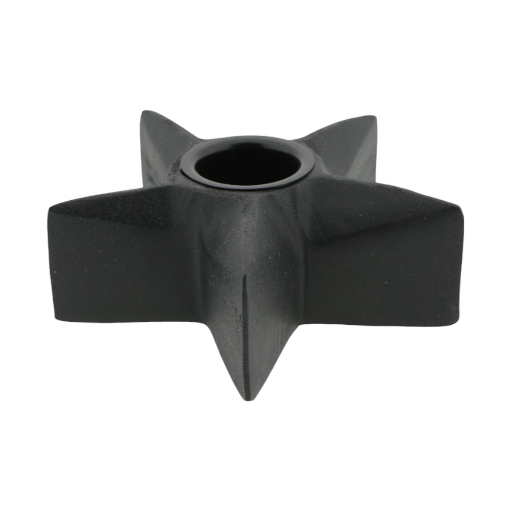Home Society Kaarsenhouder Ster L Zwart 15 cm