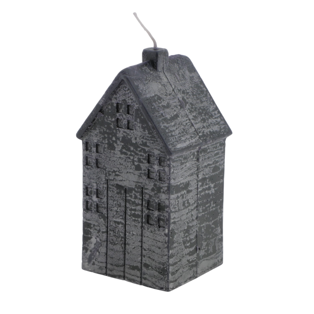 Home Society Kaars Huis M Zwart 11.5 cm