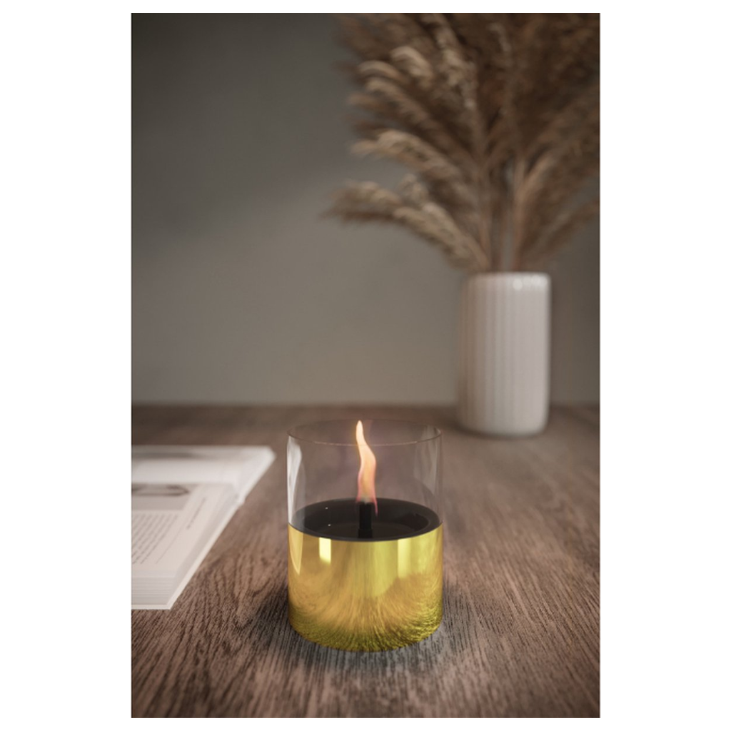 Tenderflame Giftbox Lilly 10 Glas Goud met 0.5L Fuel