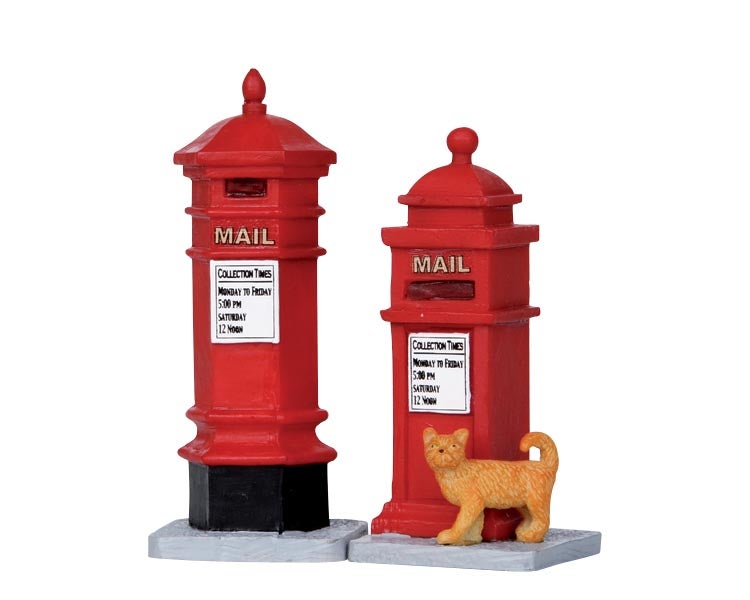 Lemax Victorian Mailboxes set van 2
