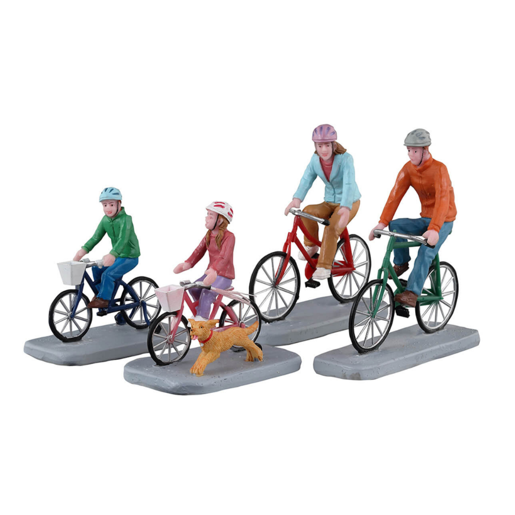 Lemax Family Bike Ride set van 4