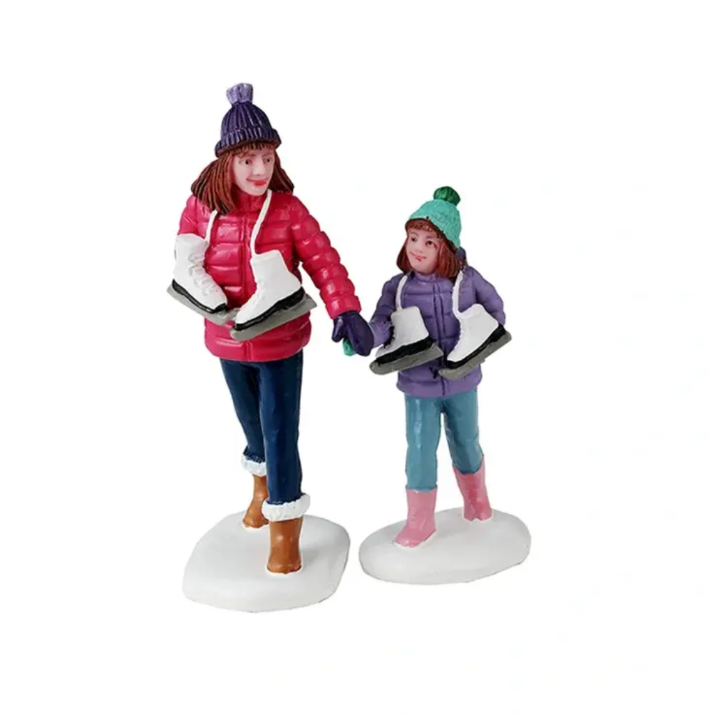 Lemax Skating sisters