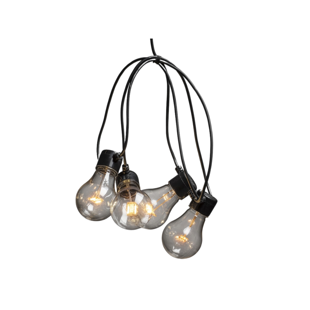 Konstsmide Partylight Lichtsnoer LED 10 lampen 9m + 11m aanloopsnoer