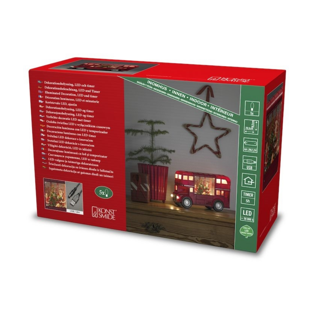 Konstsmide LED kerstlantaarn dubbeldekker