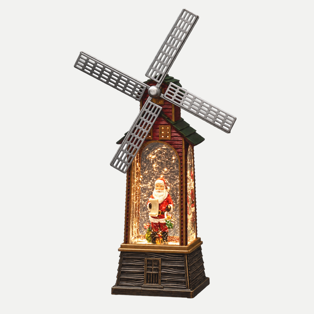 Konstsmide Verlicht Kerstfiguur Sneeuwlantaarn Windmolen  36.8 x 10.5 cm