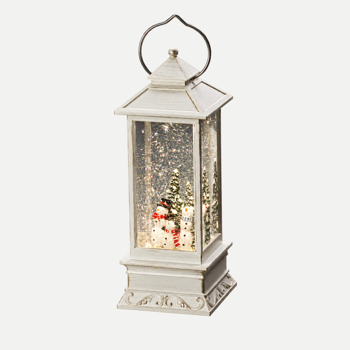 Konstsmide Verlicht Kerstfiguur Kerstlantaarn met Sneeuwpoppen 27.5 x 10.5 x 10.5 cm