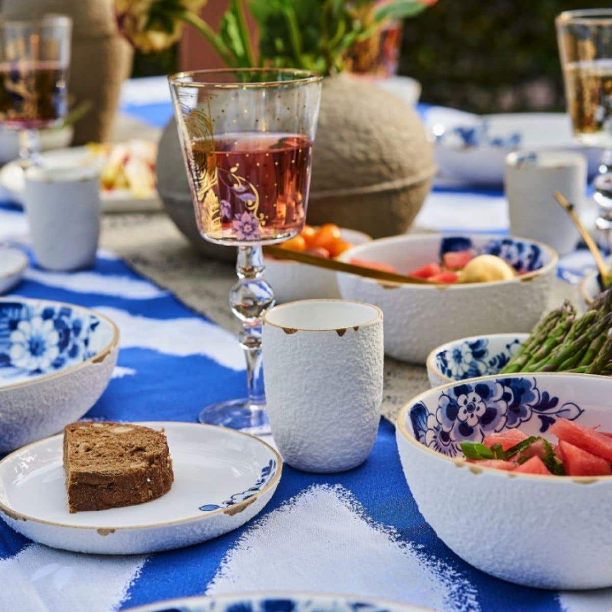 Heinen Delfts Blauw Bloesem Pastabord