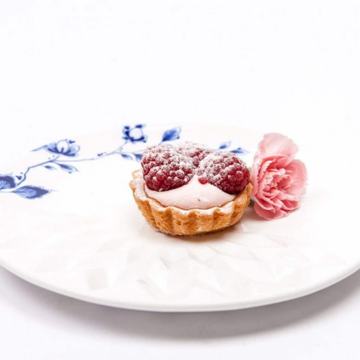 Heinen Delfts Blauw Vouw Gebaksschoteltje