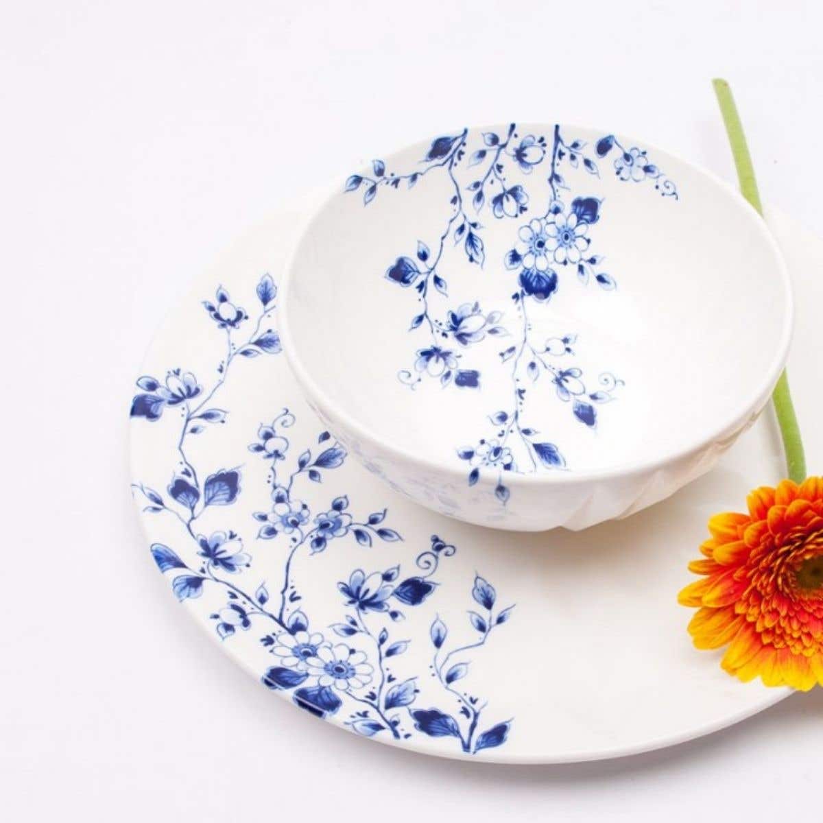Heinen Delfts Blauw Vouw Ontbijtbord