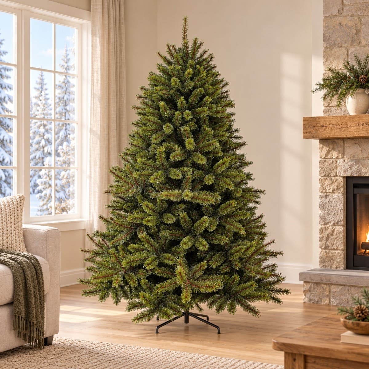 Triumph Tree Kunstkerstboom Forest Frosted Groen 155 x 119 cm