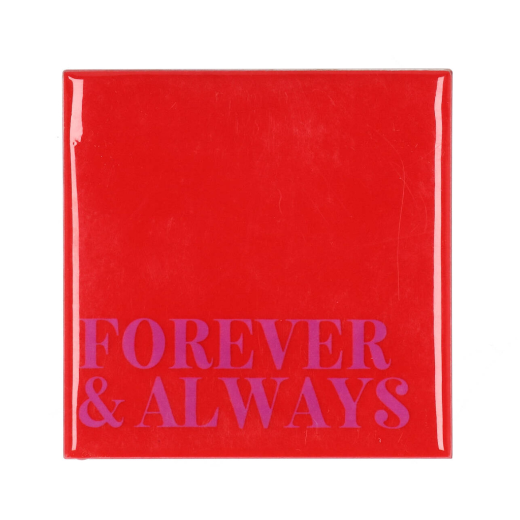 Tegel Forever & Always Rood 10 x 10 cm