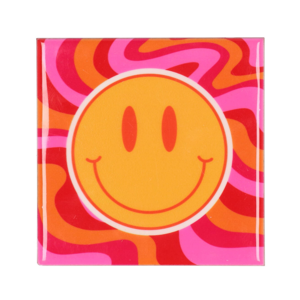 Tegel Smiley Oranje, Roze, Rood Zon 10 x 10 cm