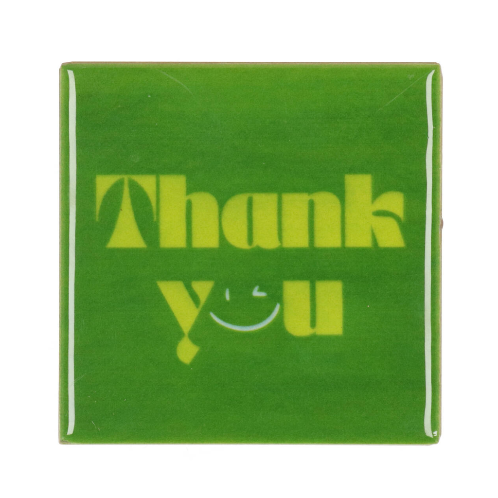 Tegel Thank You Groen 10 x 10 cm