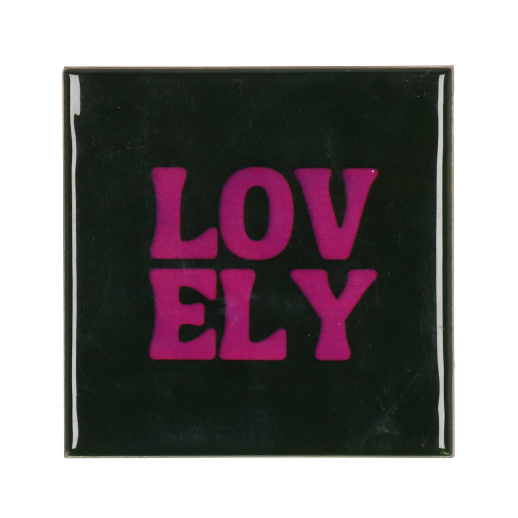 Tegel Lovely Zwart10 x 10 cm