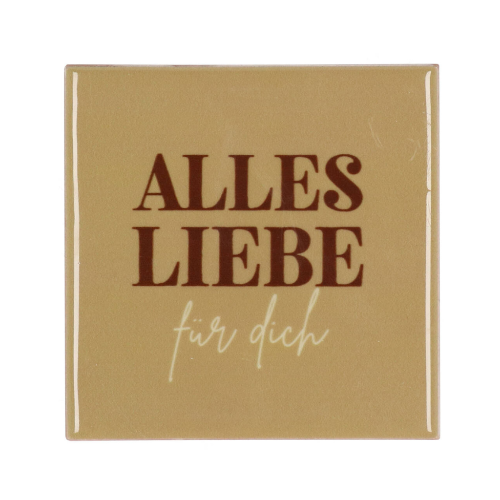 Tegel Alles Liebe Beige 10 x 10 cm