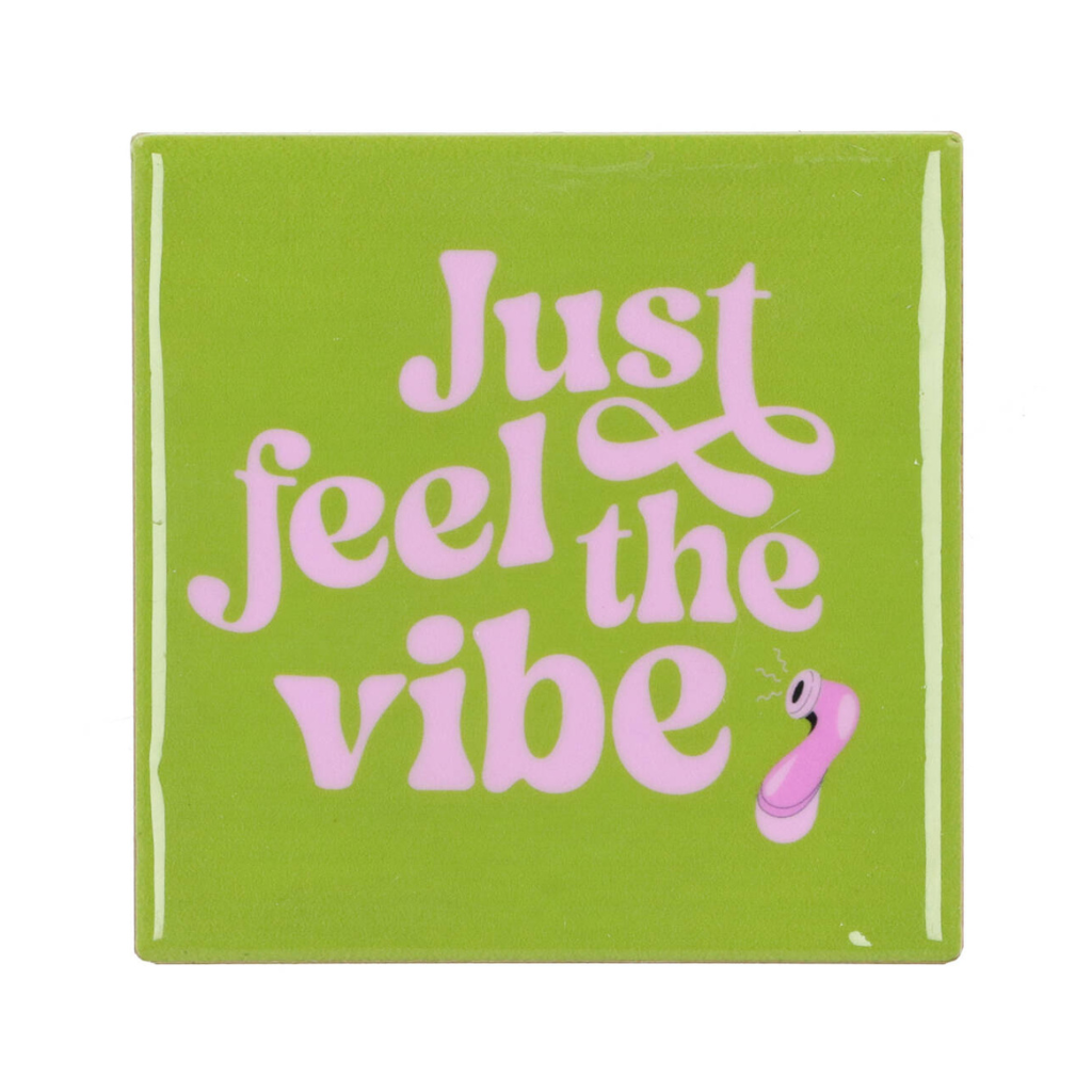 Tegel Just Feel The Vibe Groen 10 x 10 cm