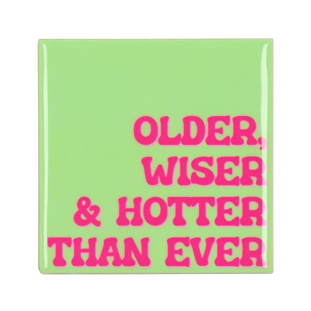Tegel Older Wiser Hotter Groen 10 x 10 cm