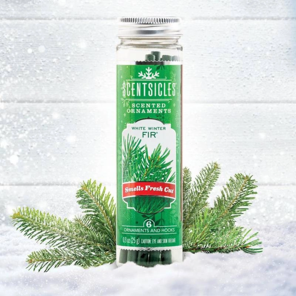 Scentsicles Geurstokjes met haakjes White Winter fir 6 stuks